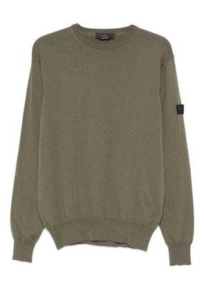 Peuterey Exmoor 07 logo-patch crew neck sweater - Green