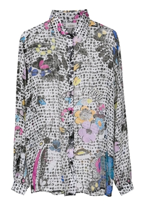 Amir Slama graphic-print silk shirt - Multicolour