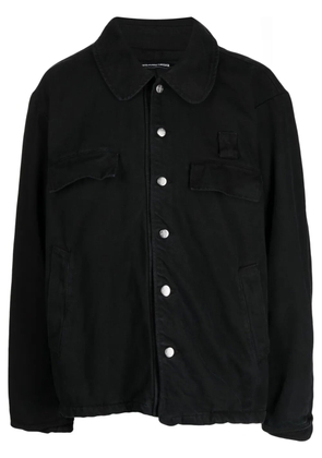 FOO AND FOO buttoned dyed denim jacket - Black
