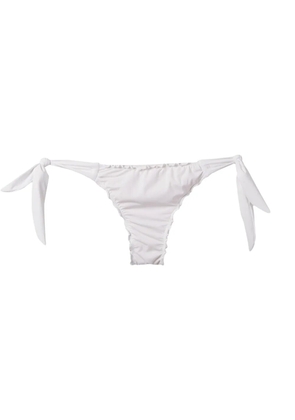 Amir Slama ruffled trim bikini bottom - White