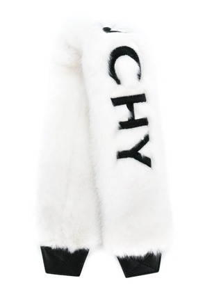 Givenchy furry logo back strap - White