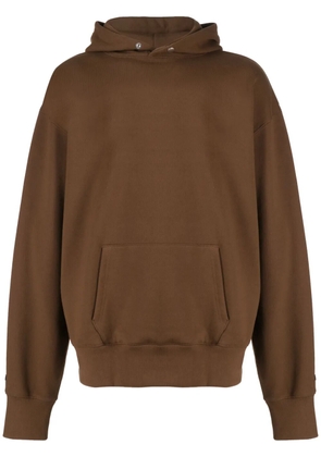 Stance logo-print cotton hoodie - Brown