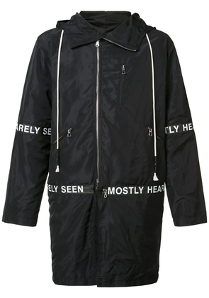 Mostly Heard Rarely Seen hooded parka - Black