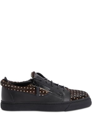Giuseppe Zanotti Frankie double-zip low-top sneakers - Black