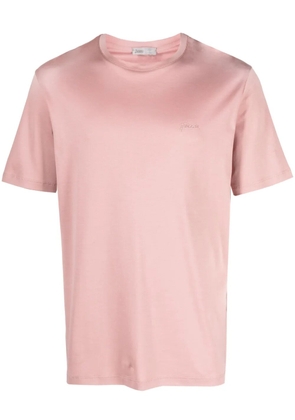 Herno logo-print cotton T-shirt - Pink