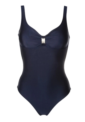 Lygia & Nanny Roberta logo-plaque swimsuit - Blue