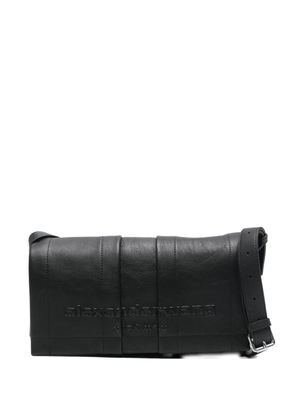 Alexander Wang Wang Pack leather flap crinkle crossbody bag - Black
