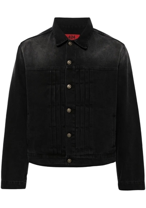 424 logo-patch denim jacket - Grey