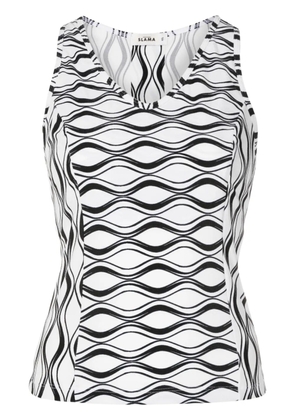 AMIR SLAMA GYM graphic-print tank top - White