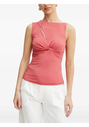 MARCIANO by GUESS cut-out detail knot-detail top - Pink