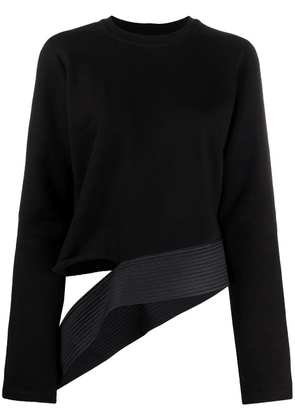 Rick Owens DRKSHDW asymmetric long-sleeved top - Black
