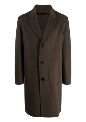 Theory wool-blend single-breasted coat - Green