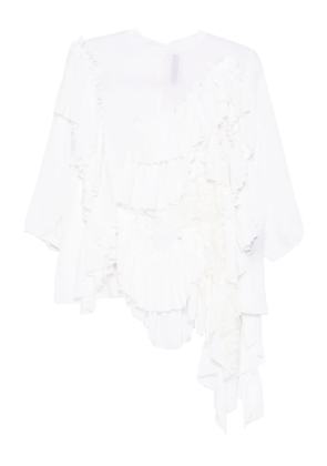 ALAINPAUL ruffled top - White