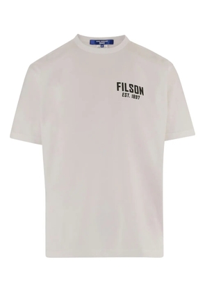 Junya Watanabe MAN logo-print crew-neck T-shirt - White