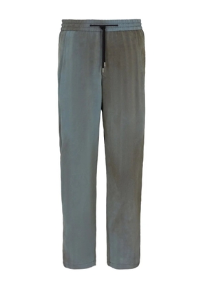 Giorgio Armani drawstring two-tone trousers - Green
