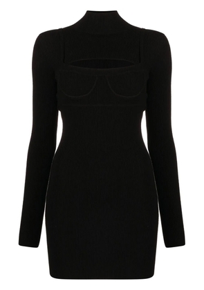 Monse ribbed-knit bodycon mini dress - Black