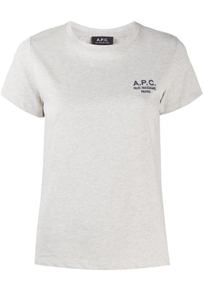 A.P.C. logo print t-shirt - Neutrals