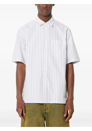 Norse Projects striped short-sleeve shirt - White