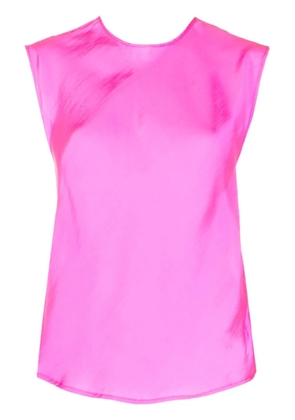 Forte Forte sleeveless satin blouse - Pink
