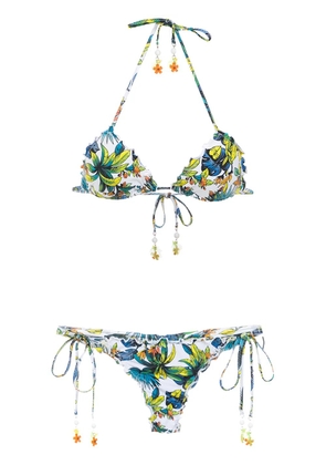 Amir Slama printed bikini - White