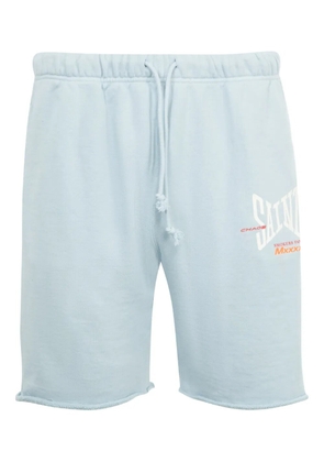 SAINT MXXXXXX logo-print track shorts - Blue