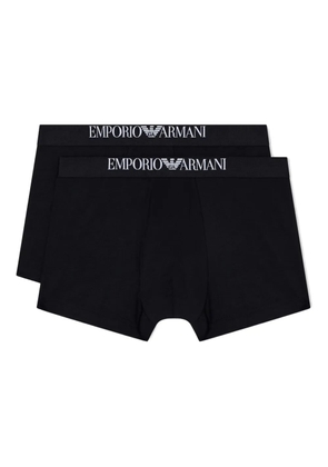 Emporio Armani logo-waistband boxers (pack of two) - Black
