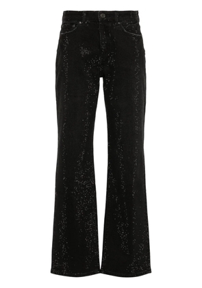 Purple Brand crystal-embellished jeans - Black