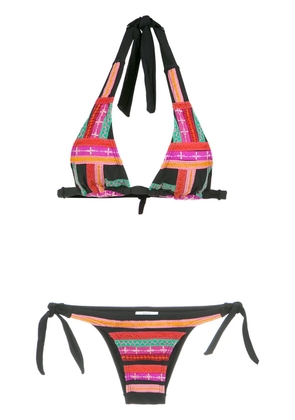 Amir Slama embroidered bikini set - Multicolour