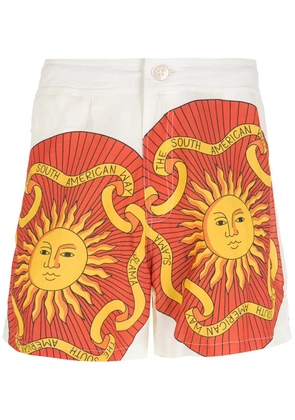 Amir Slama print Sol shorts - White