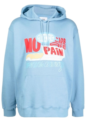 Opening Ceremony No Pain graphic-print hoodie - Blue
