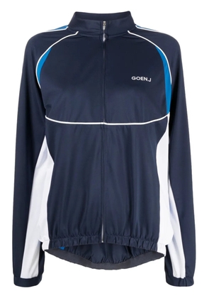 Goen.J logo-print track jacket - Blue