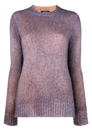 Avant Toi chunky ribbed-knit jumper - Purple
