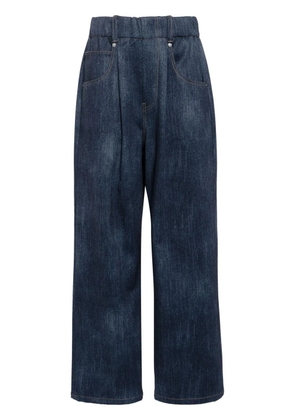 Goen.J denim wide-leg pants - Blue