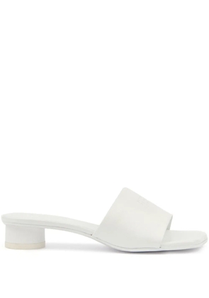 MM6 Maison Margiela numbers-motif mules - White
