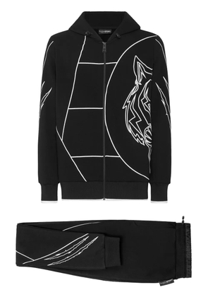 Plein Sport graphic-print hooded tracksuit - Black