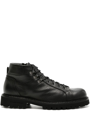 Casadei Cervo lace-up leather boots - Black