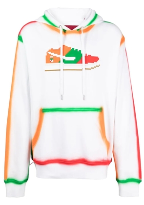 Mostly Heard Rarely Seen 8-Bit Convenience Sneak graphic-print cotton hoodie - White