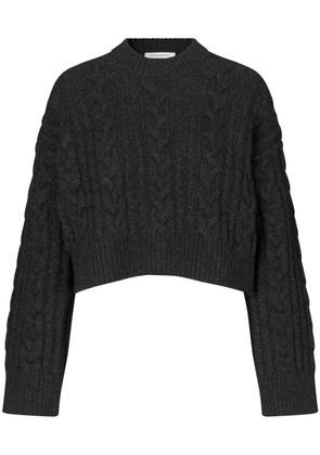 Cecilie Bahnsen cable-knit jumper - Grey