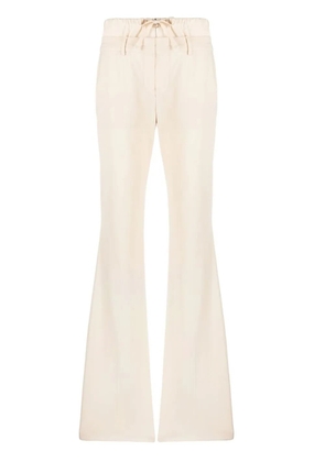 Sportmax Lungo high-waisted drawstring pants - Neutrals