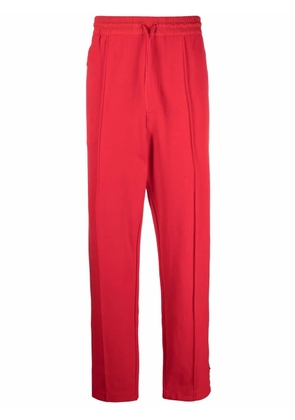 Y-3 exposed-seam track pants - Red