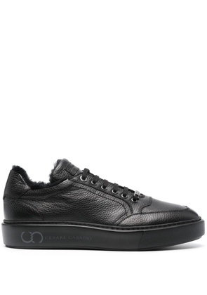 Casadei Cervo leather sneakers - Black