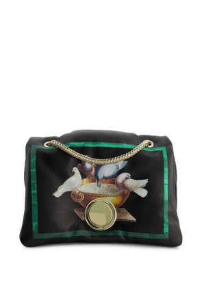 Giambattista Valli Birds Airbag leather shoulder bag - Black