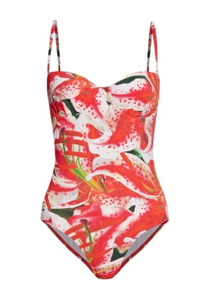 Tory Burch floral-print swimsuit - Pink