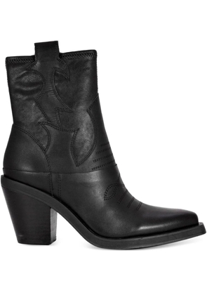 Ash leather ankle boots - Black