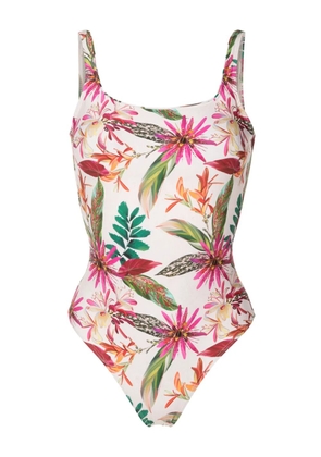 Lygia & Nanny Hapuna floral-print swimsuit - White