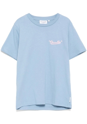 CHOCOOLATE logo-embroidered T-shirt - Blue