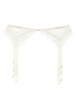 Kiki de Montparnasse lace inset garter belt - Yellow