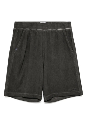 izzue logo-embroidered shorts - Grey