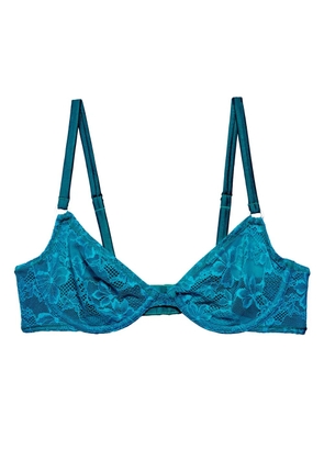 Fleur Du Mal Le Stretch lace demi bra - Blue