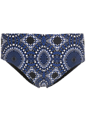 Amir Slama abstract-print swimming trunks - Blue